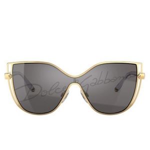 Dolce & Gabbana Metal Butterfly Logo Sunglasses